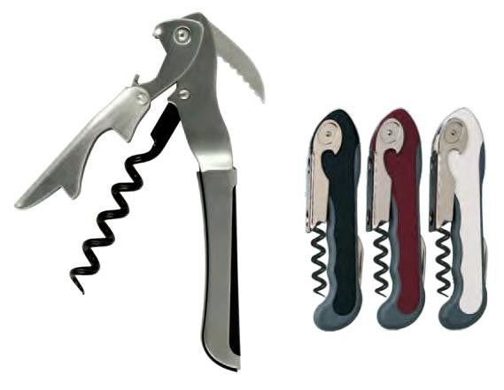 Gulliver Double-Step Waiter's Corkscrew, Stainless Steel